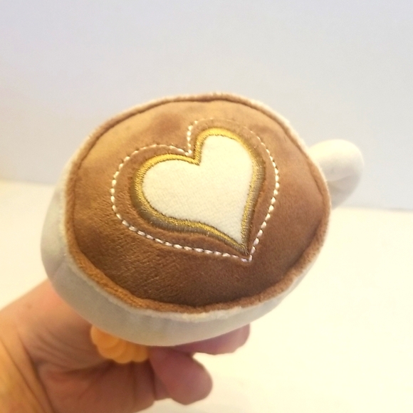 Mary Meyer Latte Plush Teether Rattle – Soft & Soothing Baby Toy - Picture 4 of 7